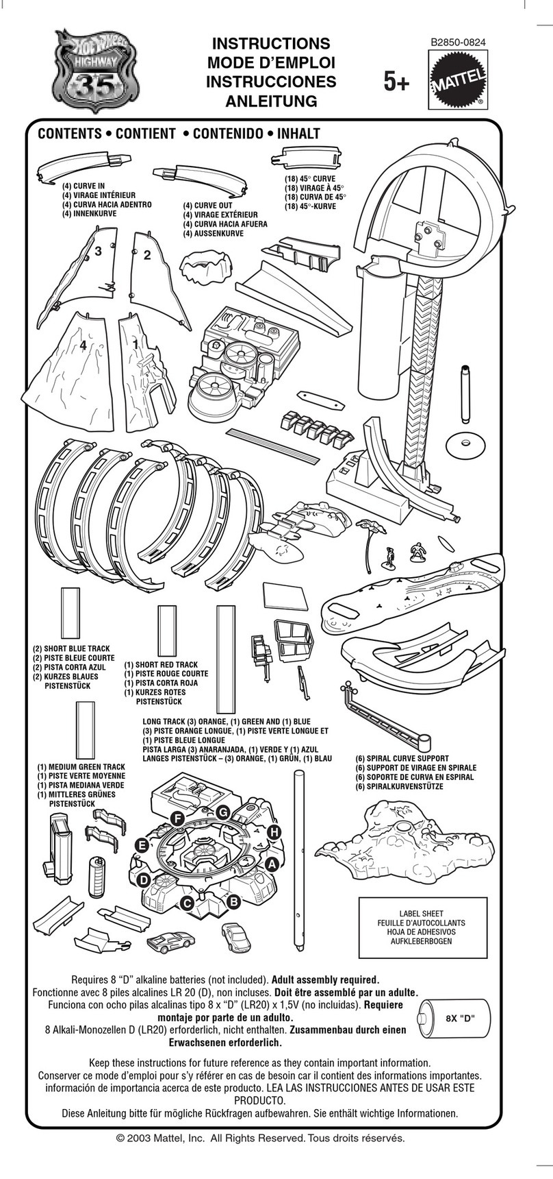 Mattel Hot-Wheels Highway 35 instructions Mattel Hot-Wheels Highway 35 instructions