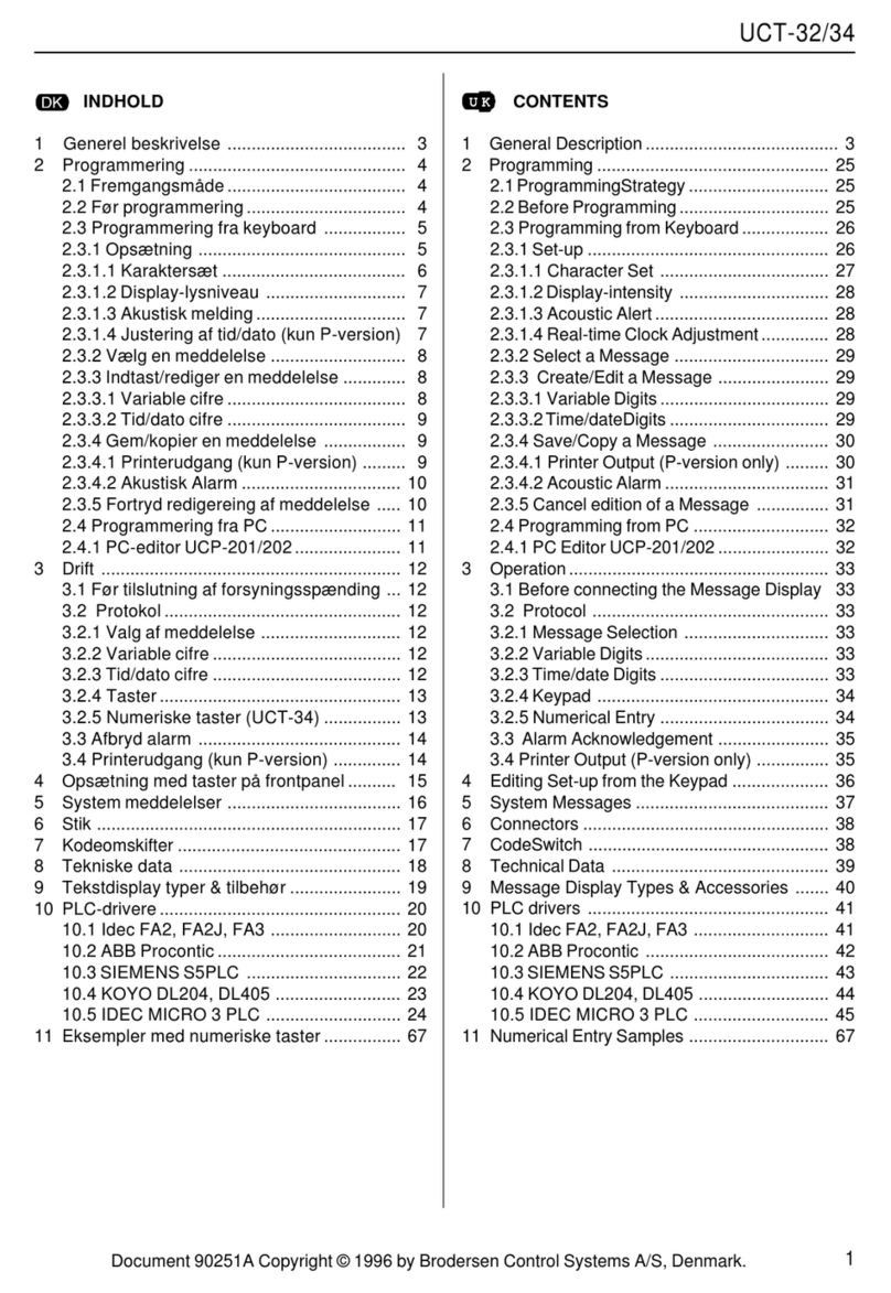 Brodersen UCT-32 User manual