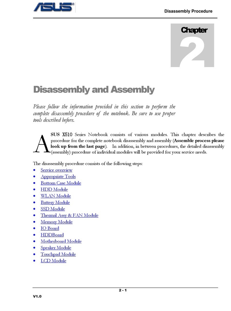Asus X510 Series Installation instructions