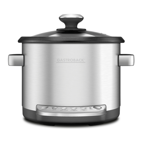 Gastroback Design Multicooker Advanced User manual