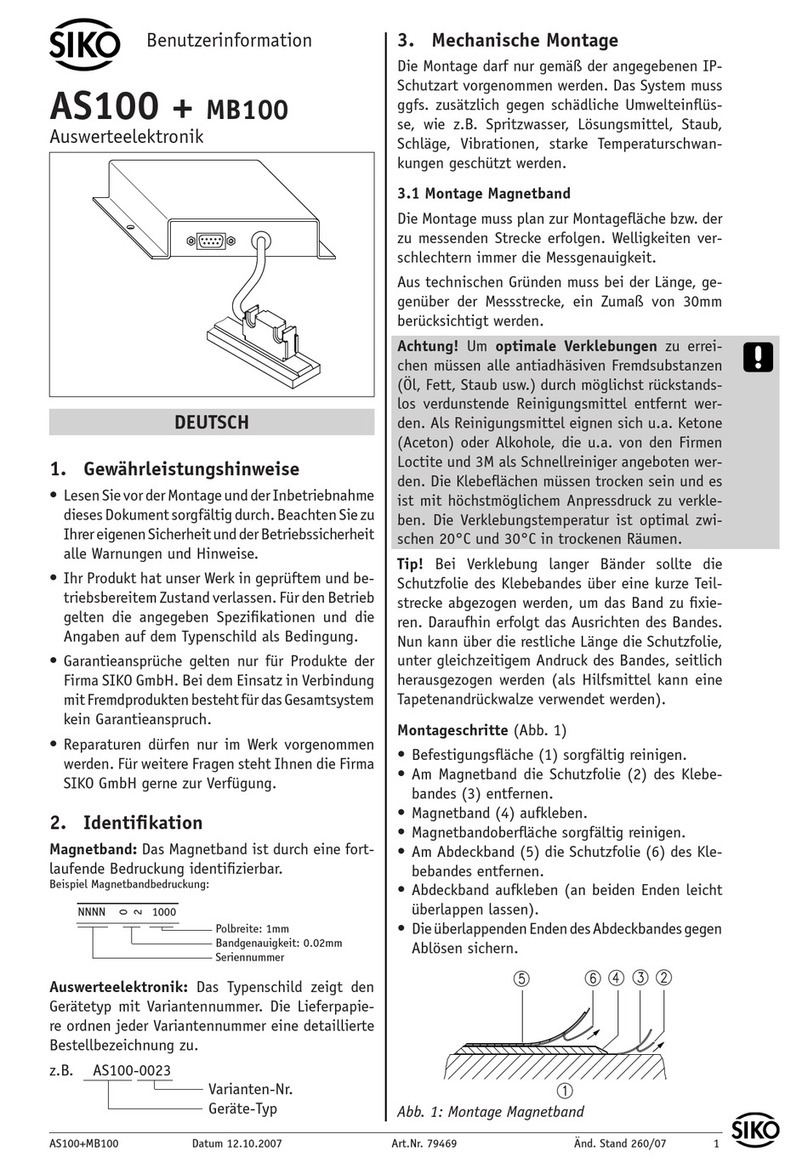 Siko MB100 manual