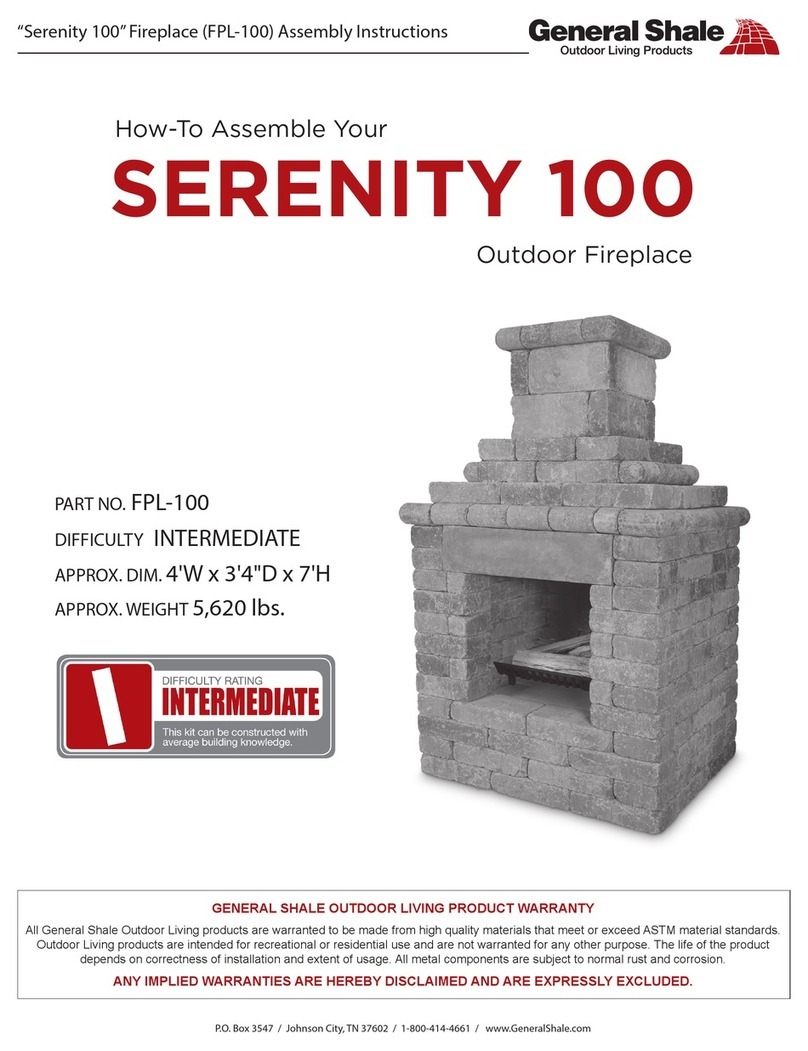 General Shale Serenity 100 Assembly instructions General Shale Serenity 100 Assembly instructions