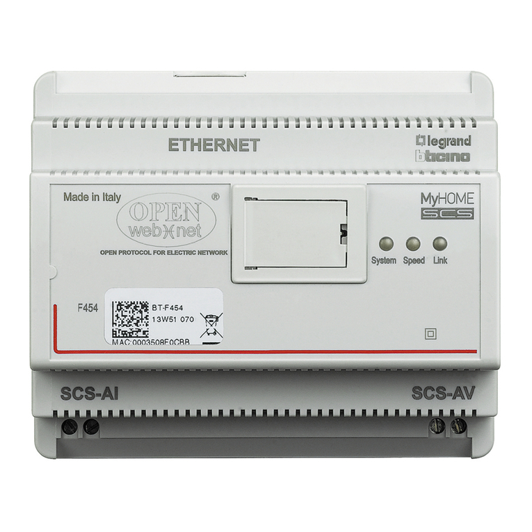 LEGRAND F454 manual