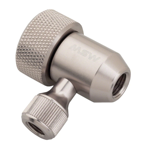 MSW JETSTREAM INFLATOR HEAD User manual