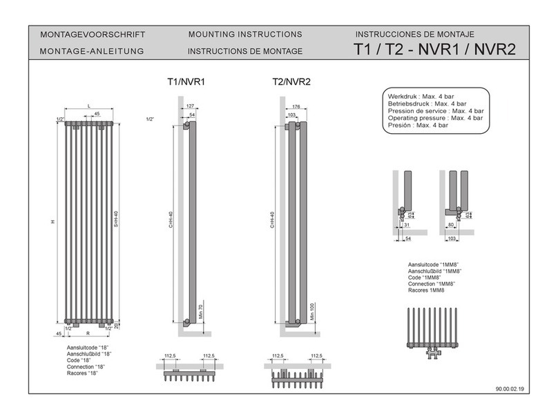 Arbonia Vasco Tulipa T1/NVR1 User manual