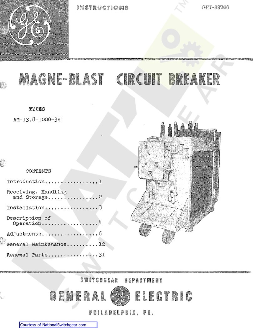 GE Magne-Blast AM-13.8-1000-3H User manual GE Magne-Blast AM-13.8-1000-3H User manual