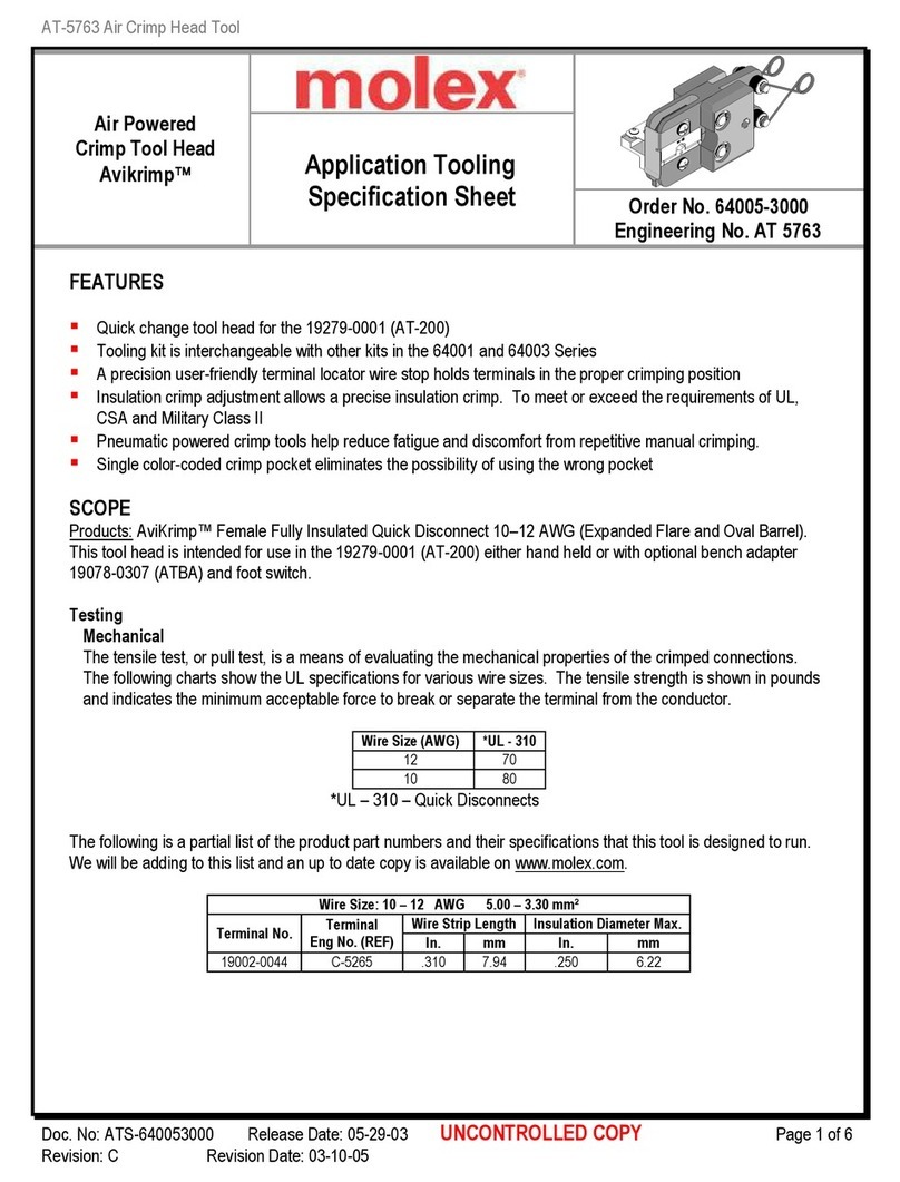 molex Avikrimp 64005-3000 User manual