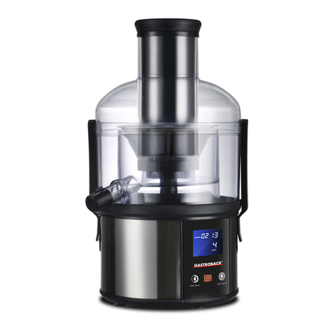 Gastroback Easy Juicer Fun User manual