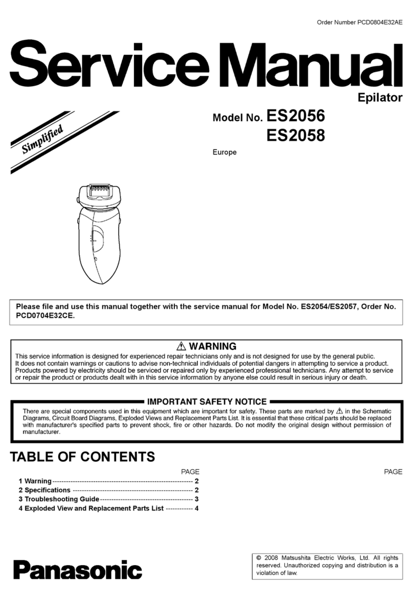 Panasonic ES2056 User manual