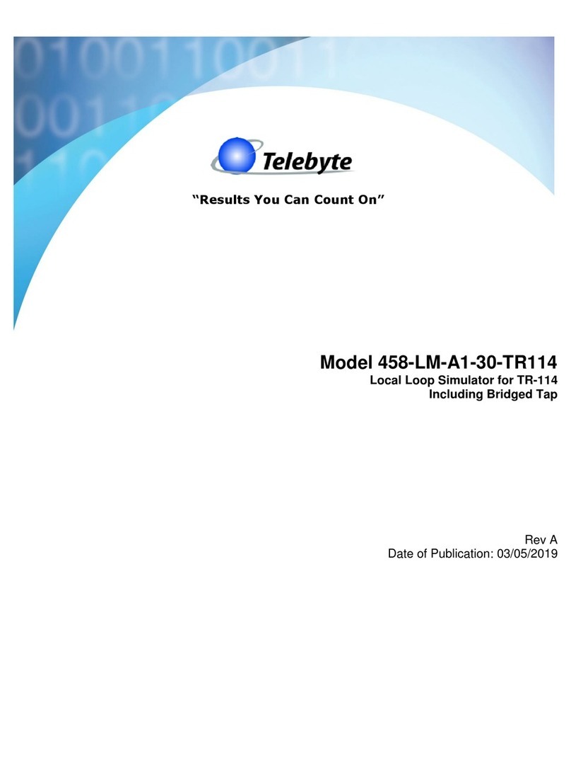 Telebyte 458-LM-A1-30-TR114 Reference manual