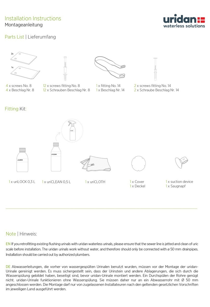 URIDAN CREW GR1800-10 installation instructions