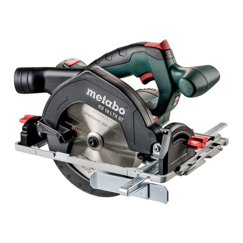 Metabo KS 18 LTX 57 User manual