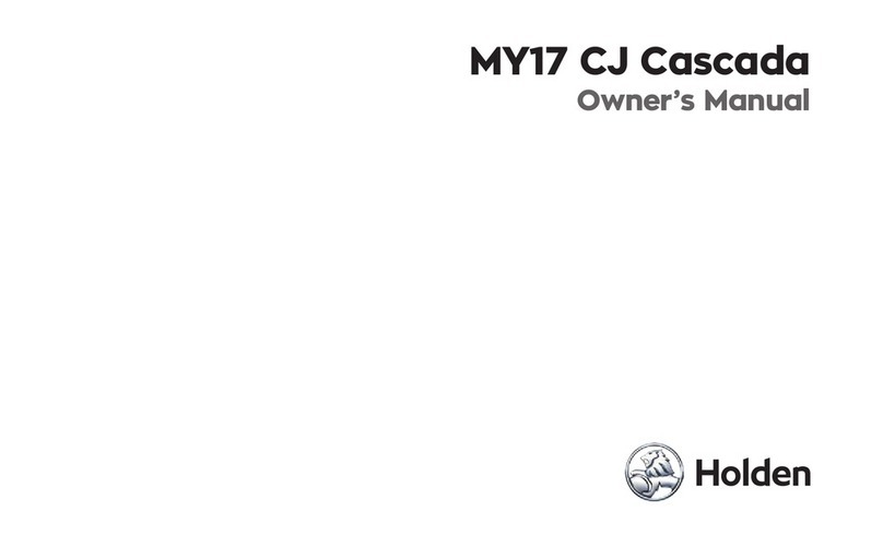 HOLDEN MY17 CJ Cascada User manual