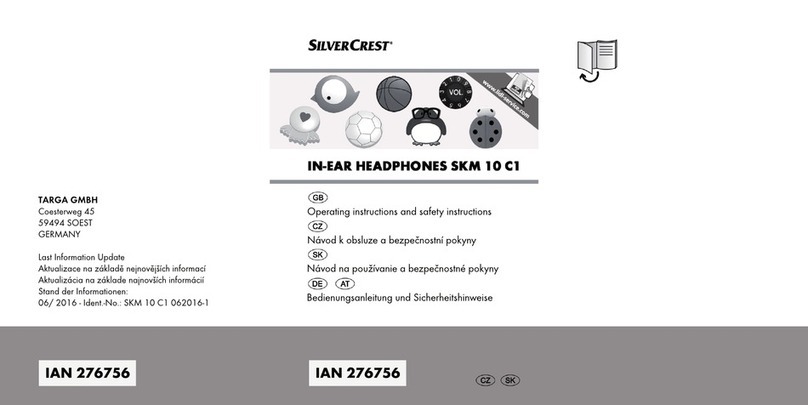 Silvercrest SKM 10 C1 Product information sheet