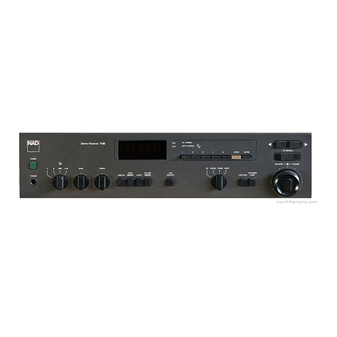 NAD 7130 Instructions for installation and operation