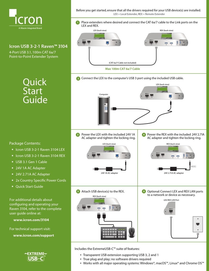 Maxim Integrated Icron USB 3-2-1 Raven 3104 Series quick start guide
