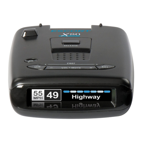 Escort X80 quick reference