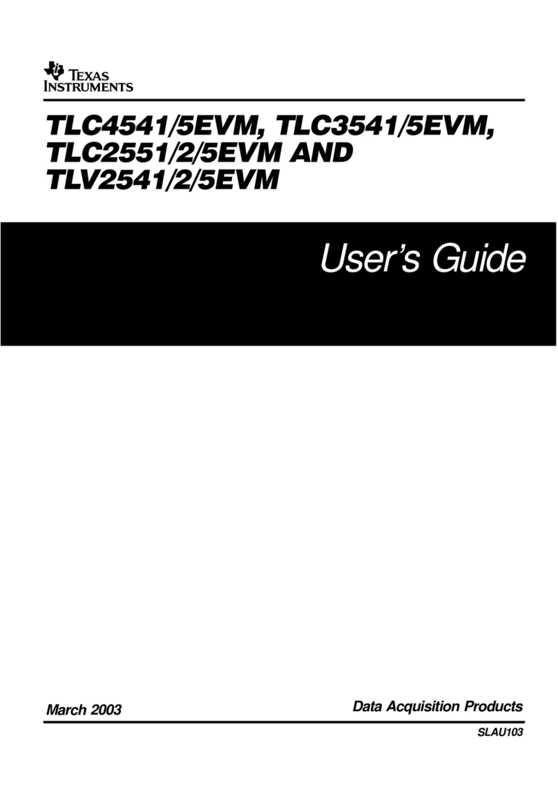 Texas Instruments TLC4541EVM User manual