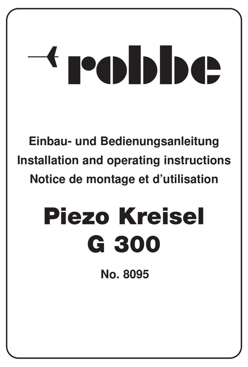 ROBBE Piezo-Gyro G 300 Installation and operating instructions ROBBE Piezo-Gyro G 300 Installation and operating instructions