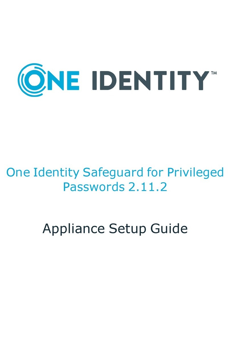 One Identity Safeguard for Privileged Passwords 2000 User manual