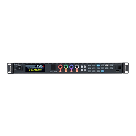 FOR-A FA-9600 Quick setup guide