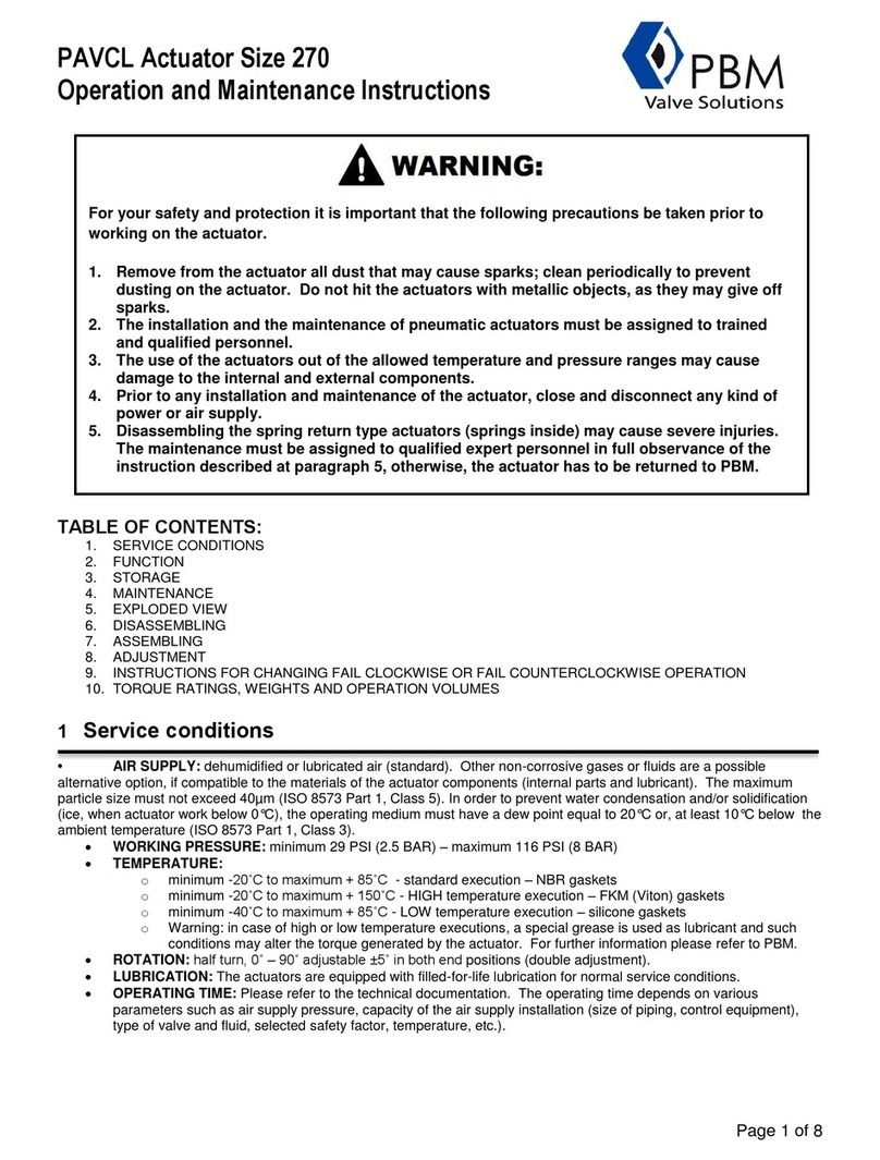PBM PAVCL 270 Operation and maintenance instructions PBM PAVCL 270 Operation and maintenance instructions