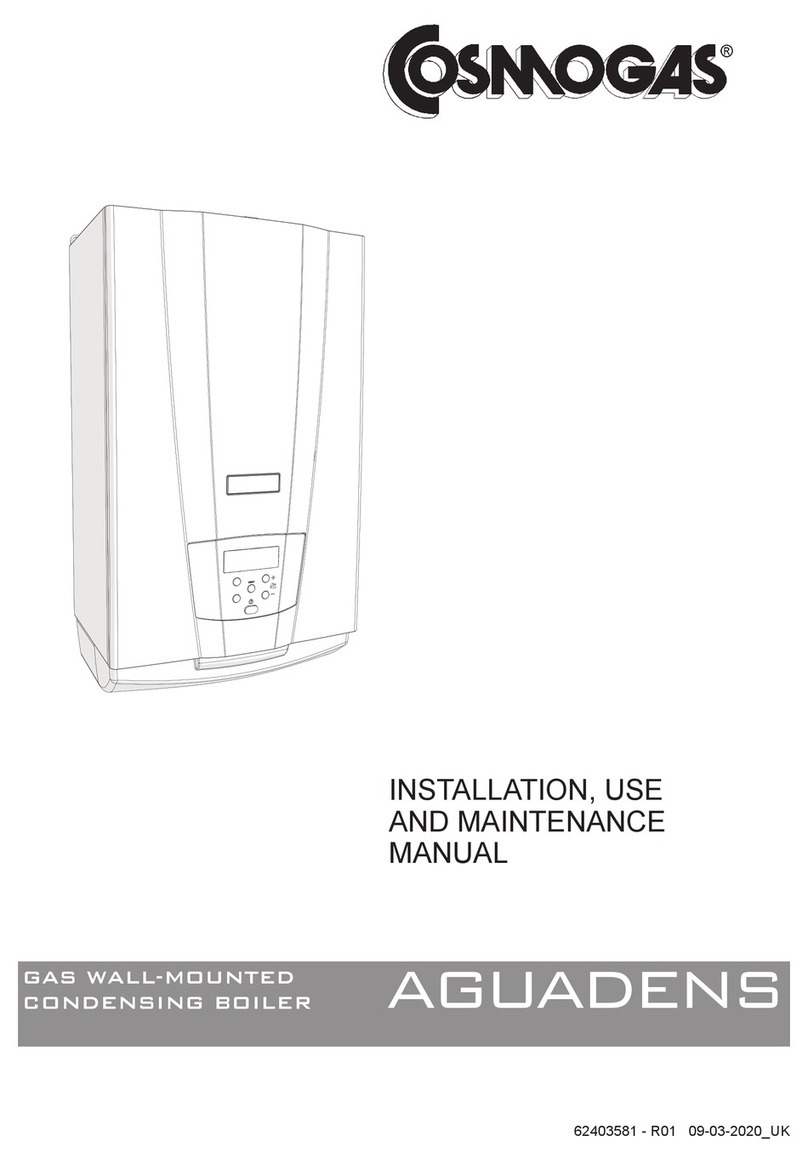 COSMOGAS AGUADENS Series Instructions for installation, use and maintenance manual