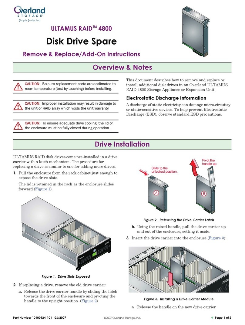 Overland Storage ULTAMUS RAID 4800 User manual