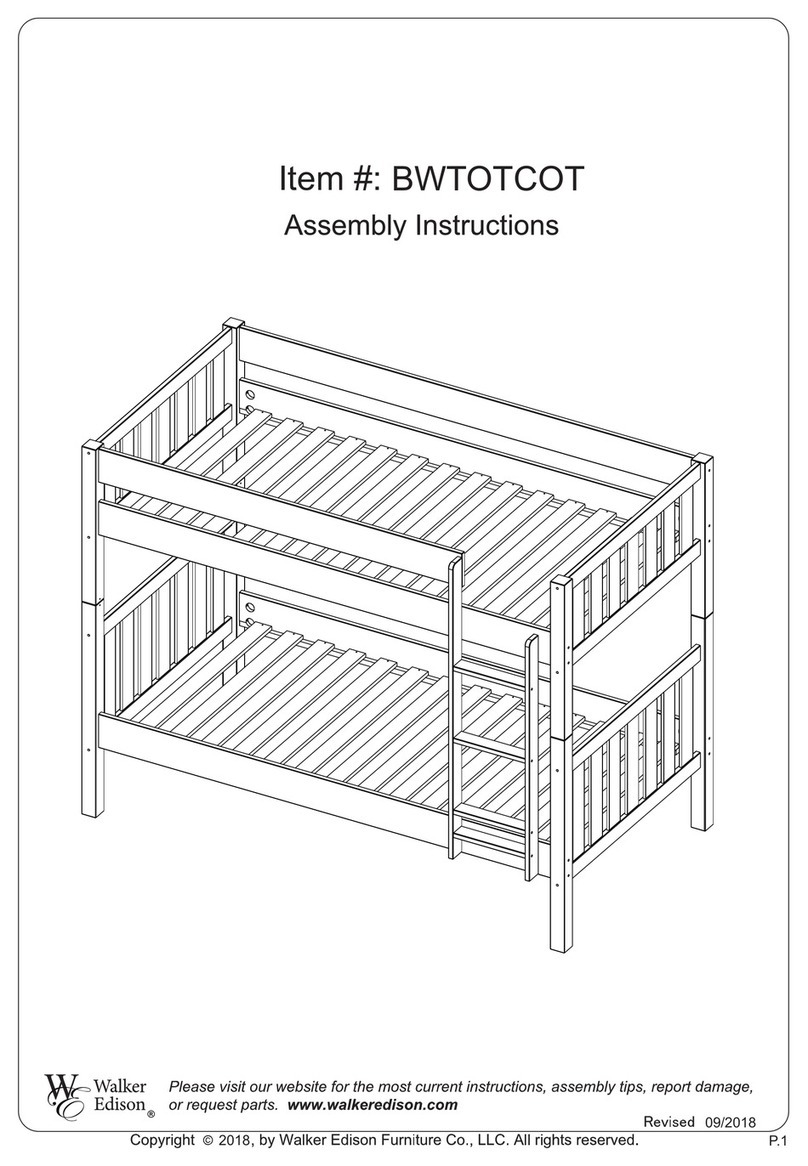 Walker Edison BWTOTCOT User manual Walker Edison BWTOTCOT User manual