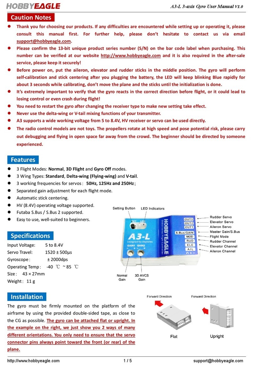 HOBBYEAGLE A3-L user manual