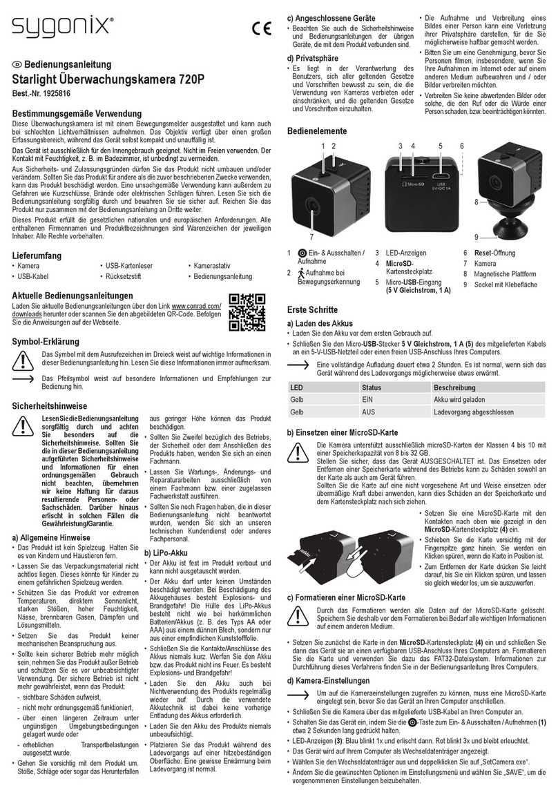 Sygonix Starlight 720P User manual