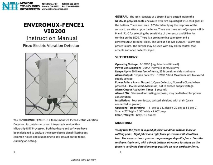 NTI ENVIROMUX-FENCE1 User manual