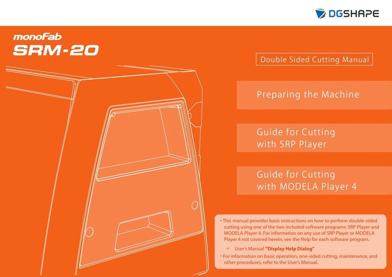 DGSHAPE monoFab SRM-20 User manual