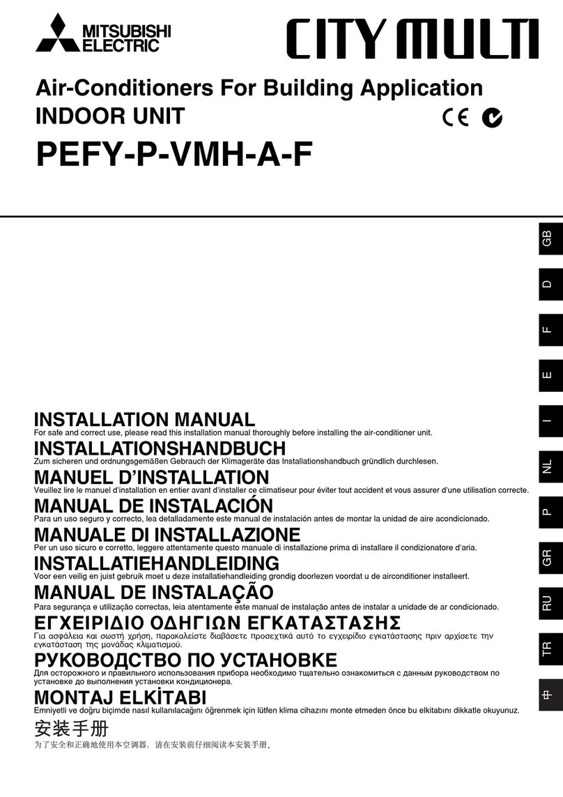 Mitsubishi Electric CITY MULTI PEFY-P-VMH-A-F Series User manual