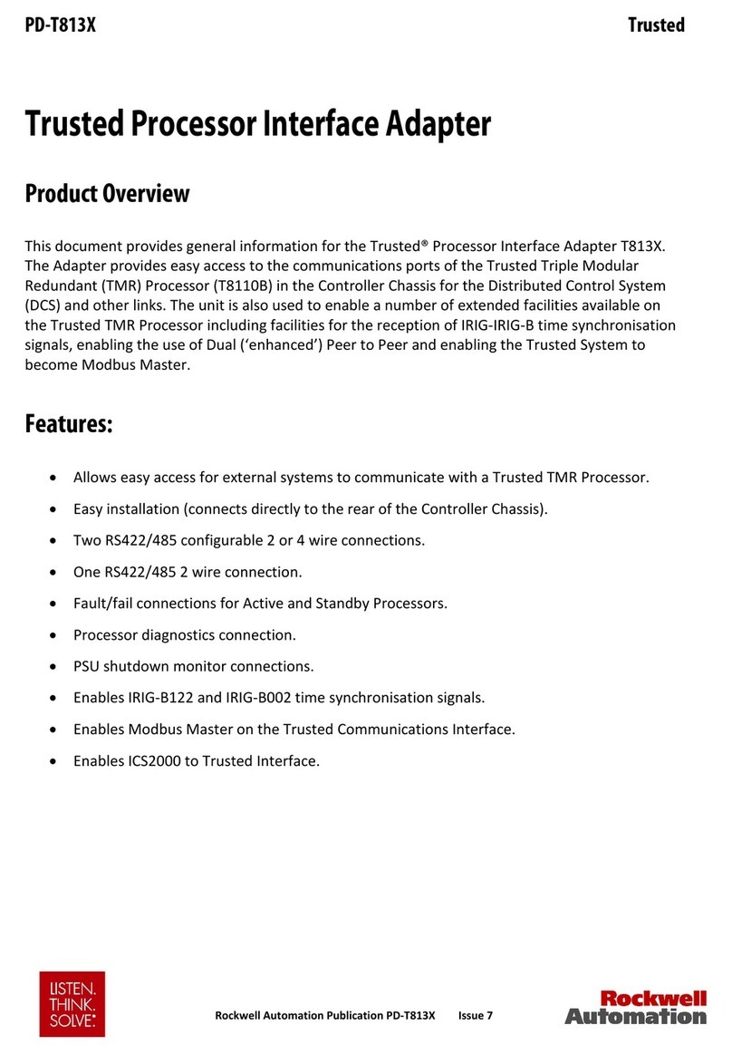 Rockwell Automation Trusted T813 Series User manual