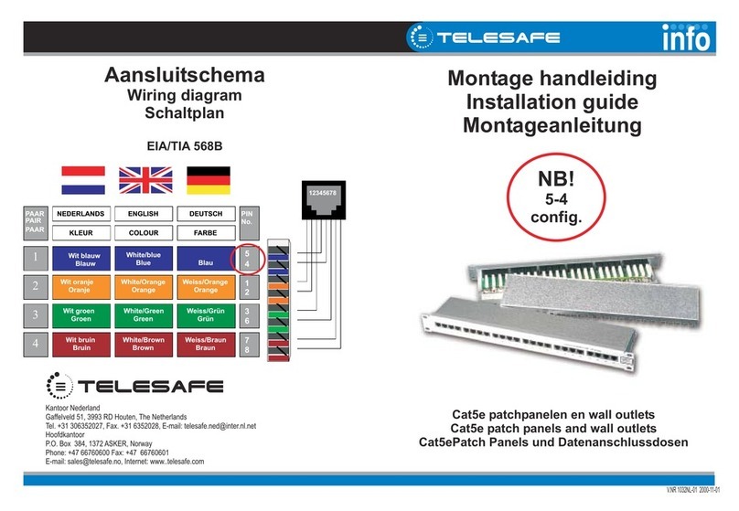 Telesafe Cat5e installation guide