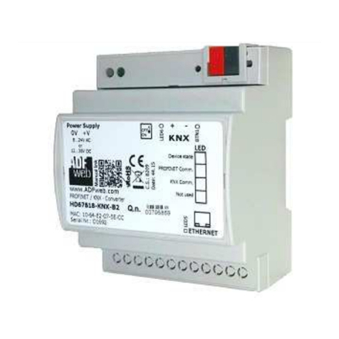 ADF Web HD67806-KNX-B2 User manual ADF Web HD67806-KNX-B2 User manual