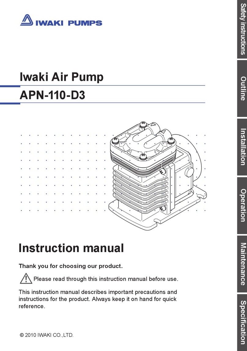 IWAKI PUMPS APN-110-D3 User manual IWAKI PUMPS APN-110-D3 User manual