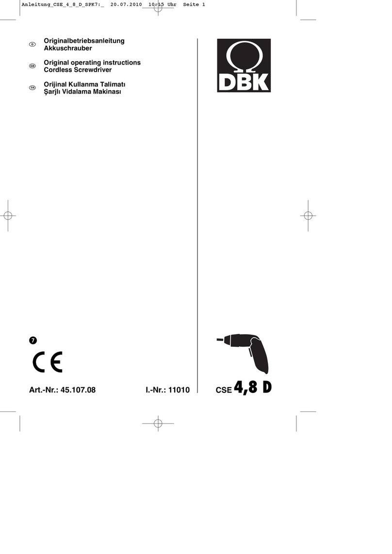 DBK CSE 4,8 D Original operating instructions