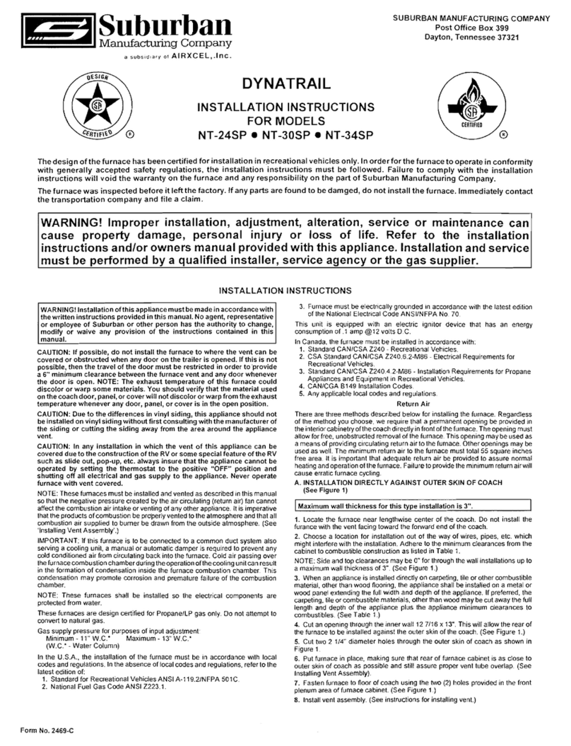 Suburban NT-24SP User manual