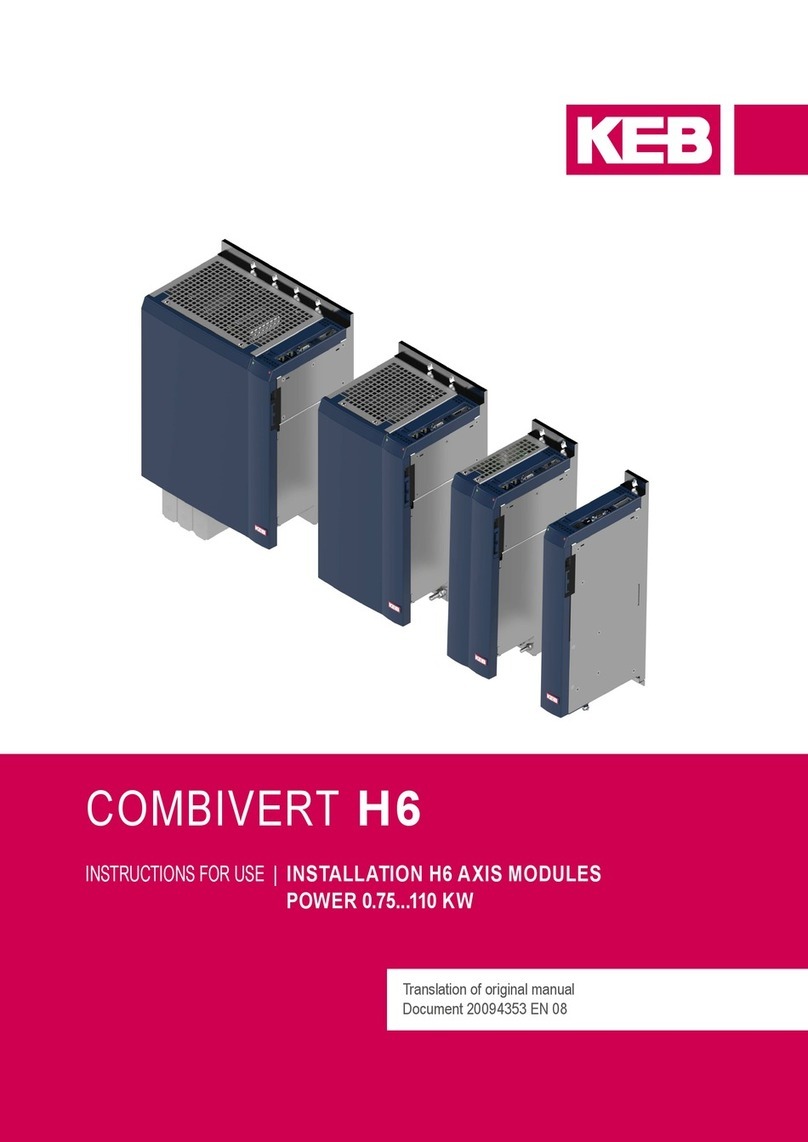 KEBCO COMBIVERT H6 Series Instructions for use