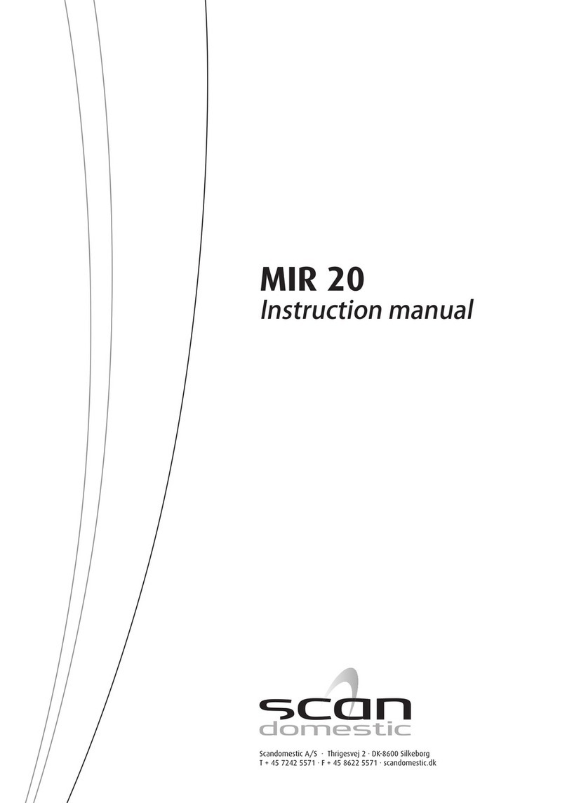 Scandomestic MIR 20 instruction manual
