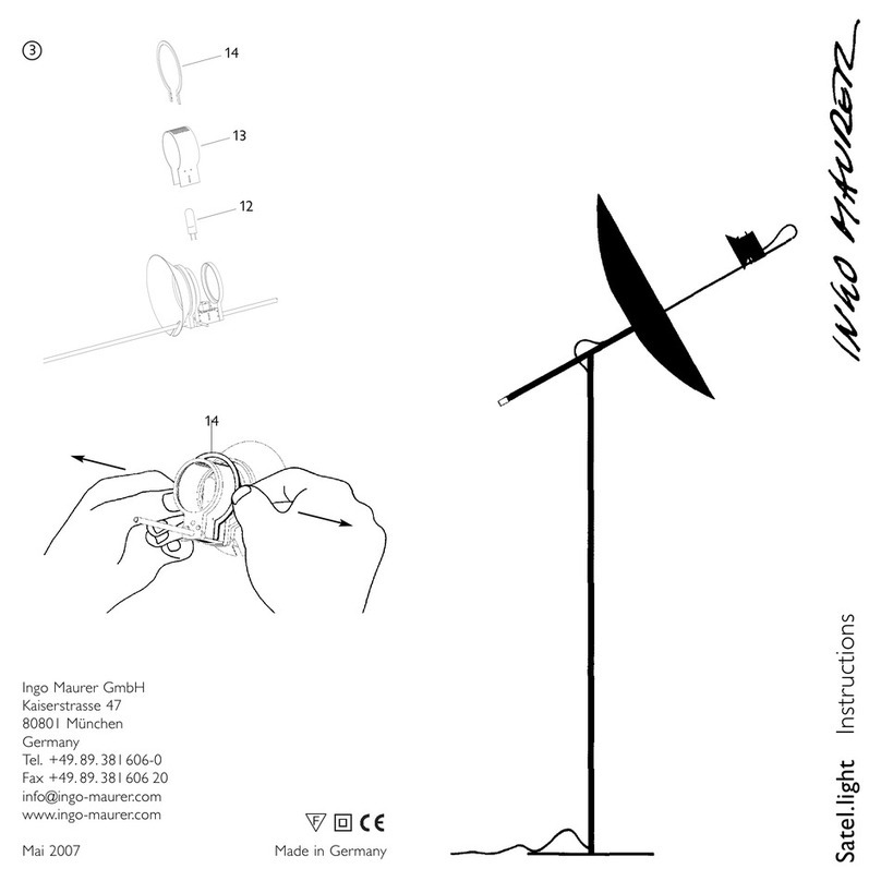 Ingo Maurer Satel.light instructions