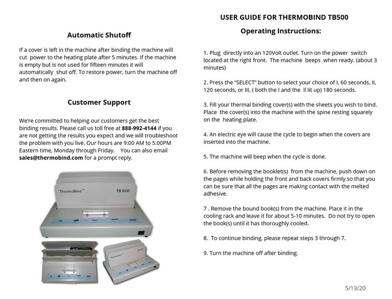 THERMOBIND TB500 user guide
