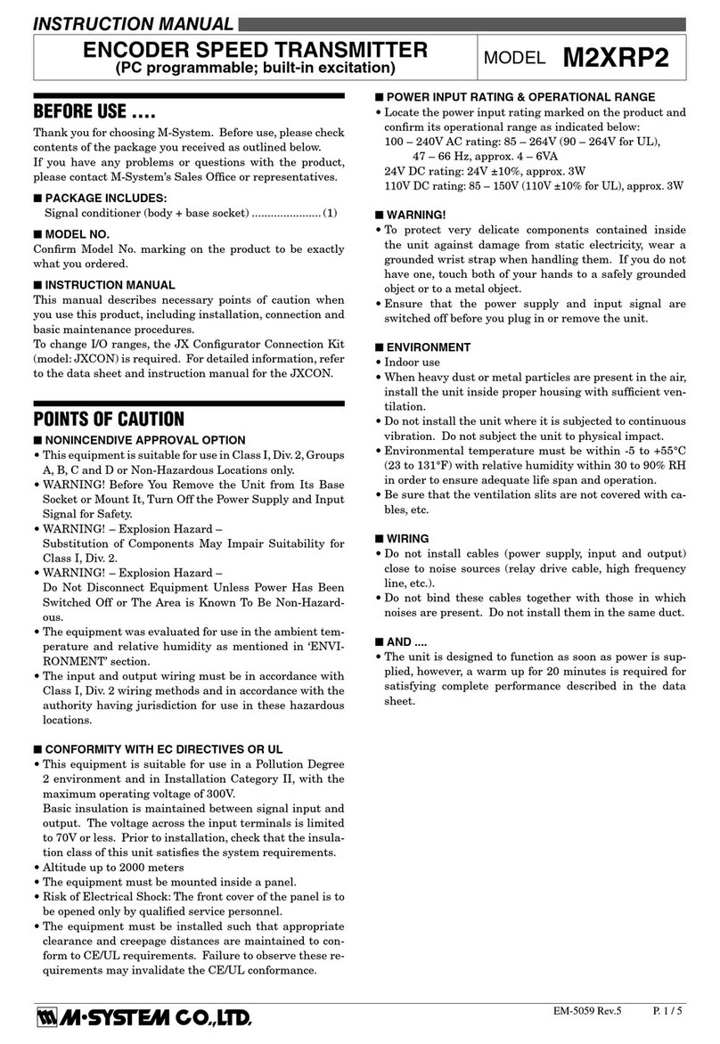 M-system M2XRP2 User manual