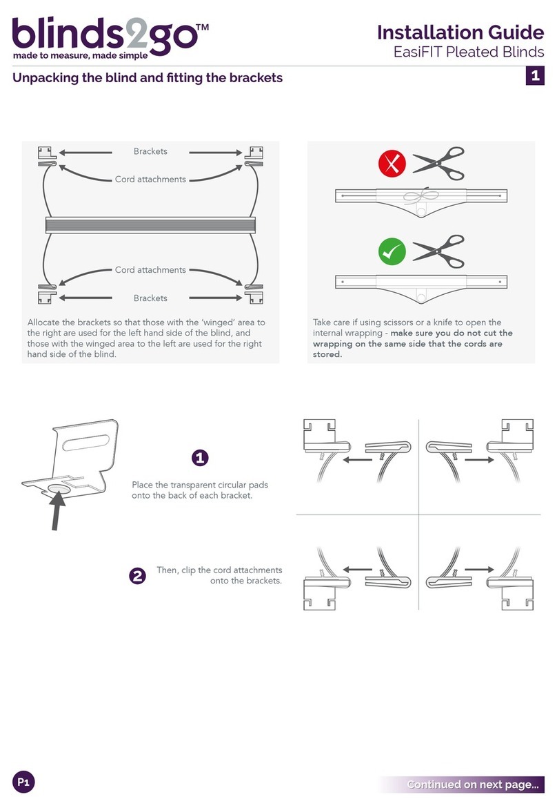 BLINDS2GO EasiFIT installation guide BLINDS2GO EasiFIT installation guide