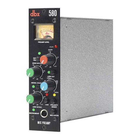 Harman DBX 500 Series User manual