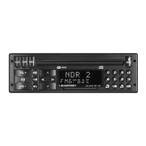 Blaupunkt atlanta rd 105 User manual