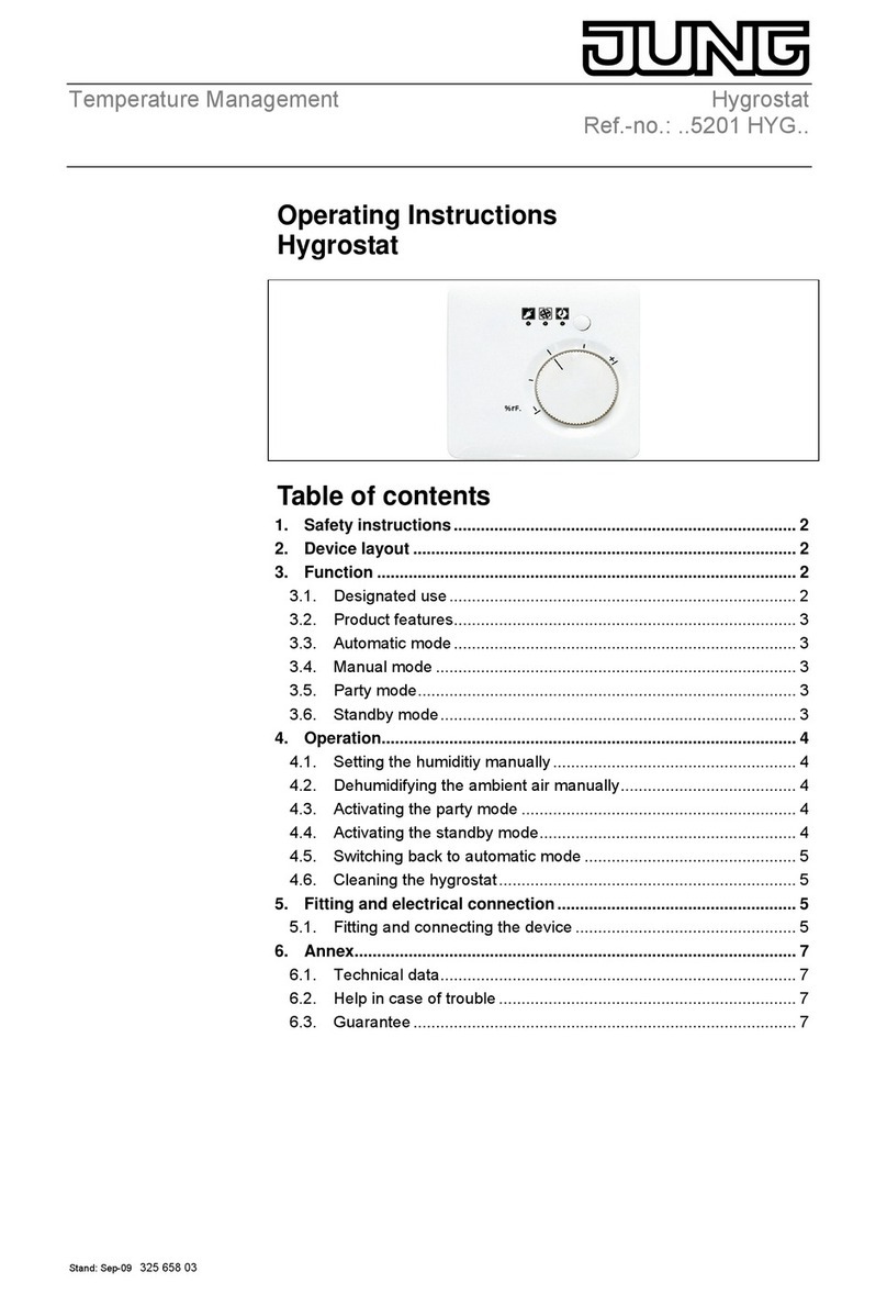 Jung 5201 HYG Series operating instructions Jung 5201 HYG Series operating instructions