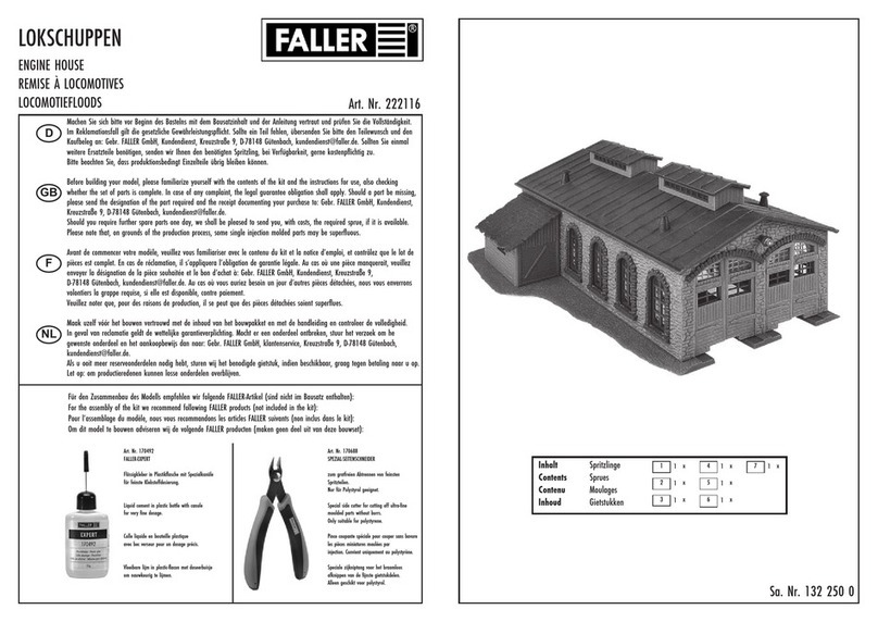 Faller ENGINE HOUSE User manual